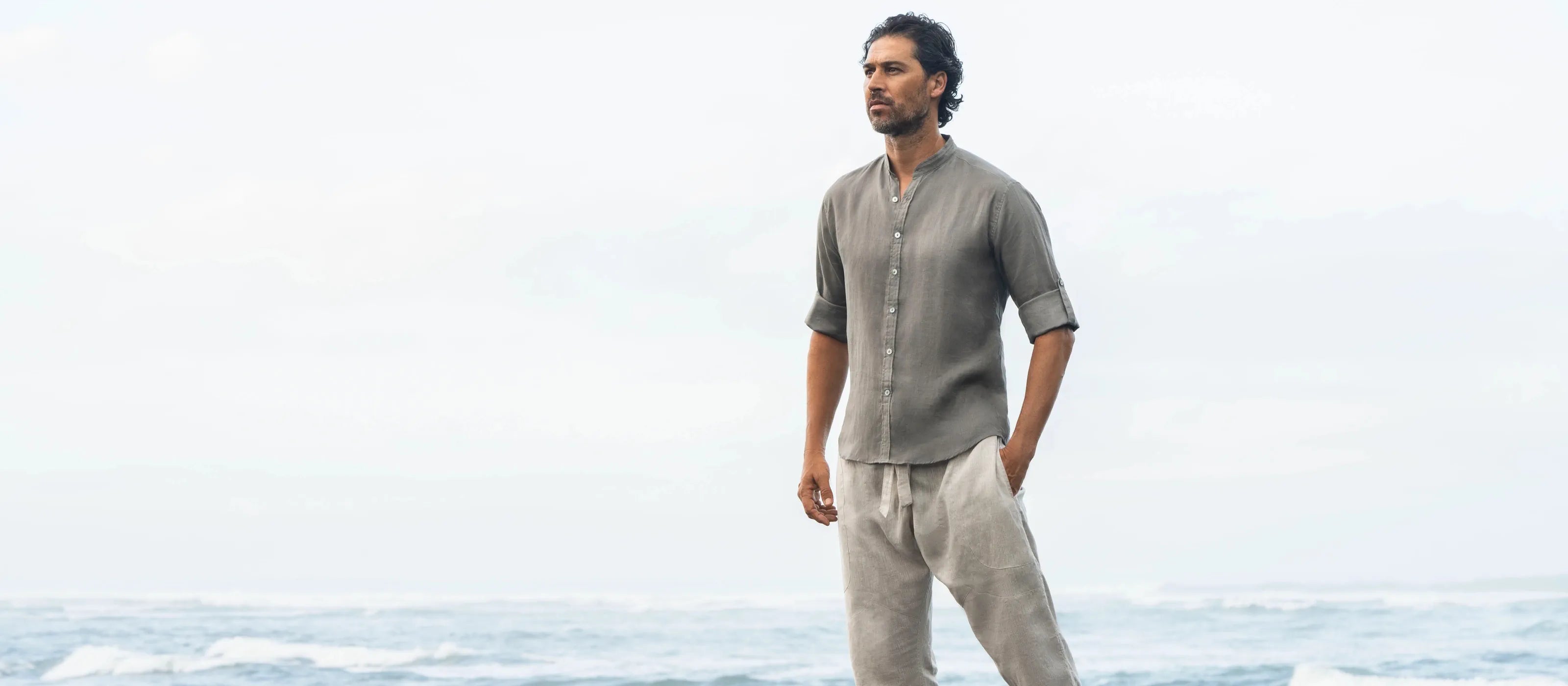 Above the Clouds Natural Wear - Elevated Essentials Menswear - Natural Fabric - Linen - Bali