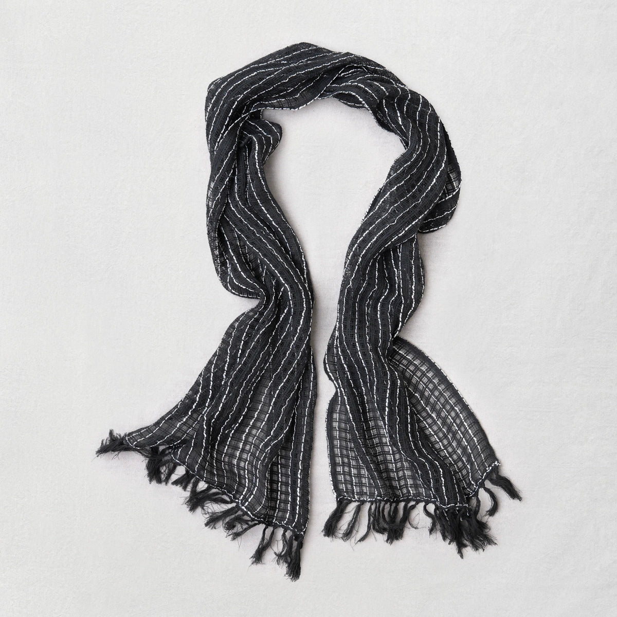 Linen Scarf Titanium