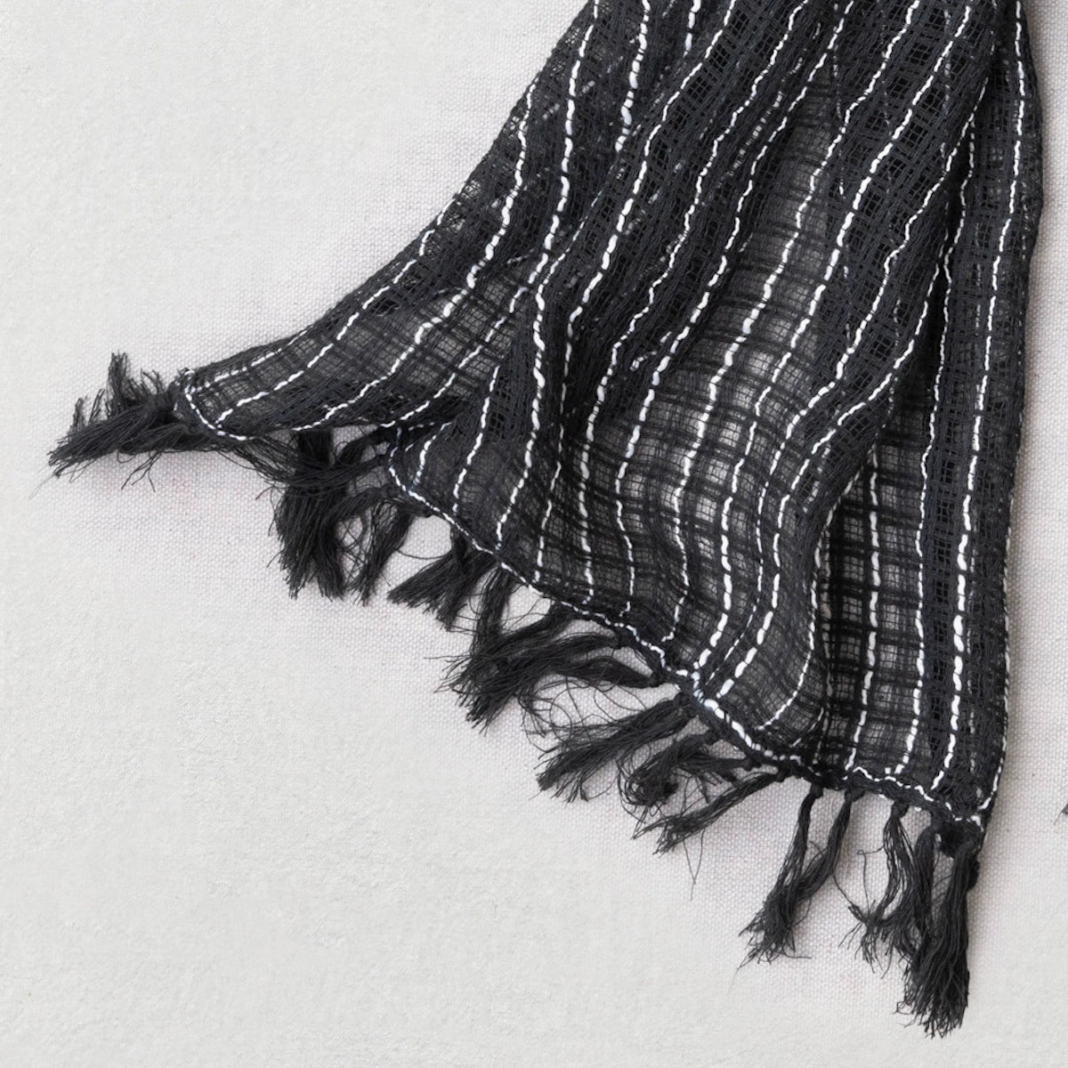 Linen Scarf Titanium