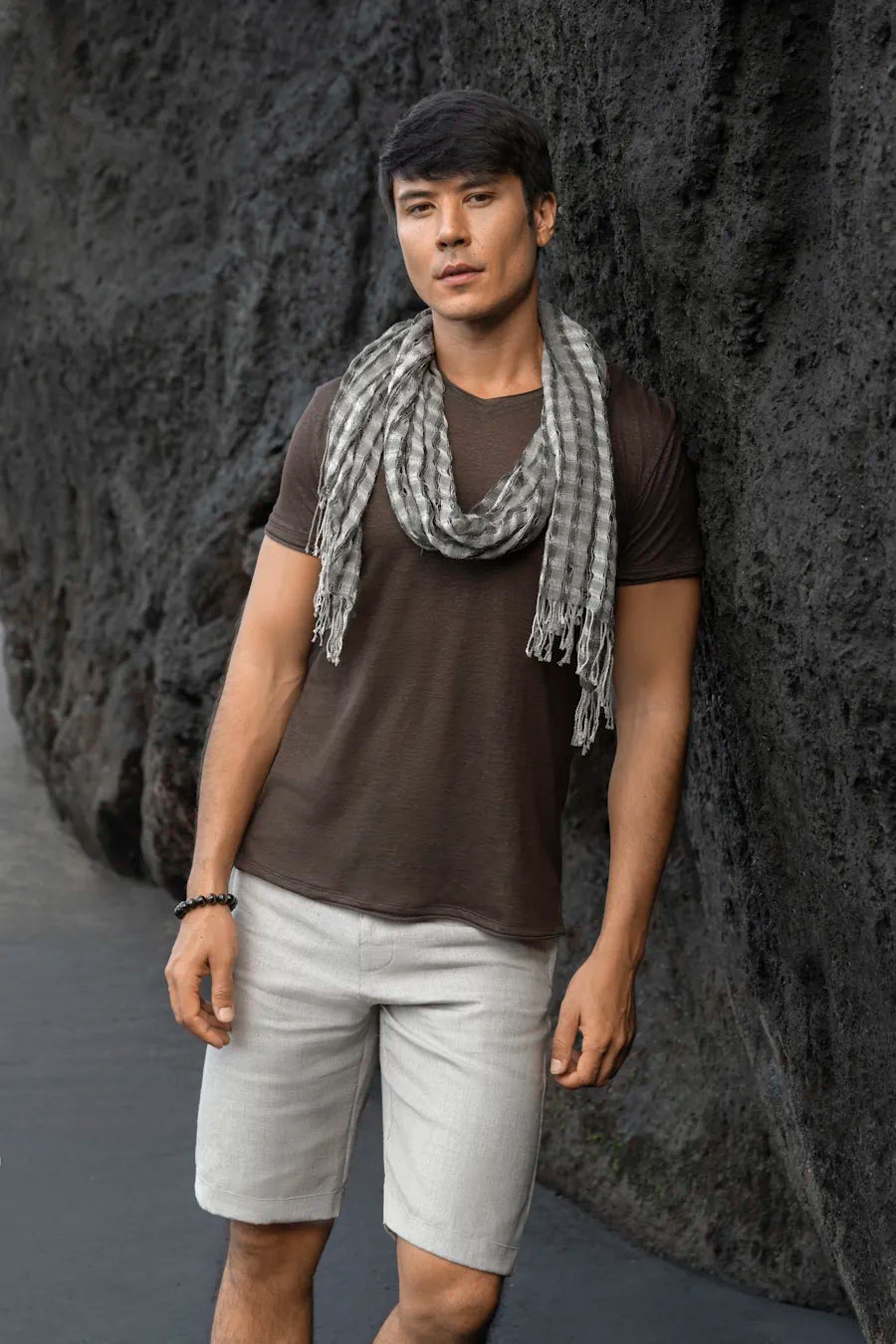 Above the Clouds Natural Wear - Elevated Essentials TeeShirt - Natural Fabric - Linen Jersey - Bali