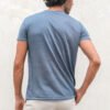 Ambun linen jersey teeshirt blue grey