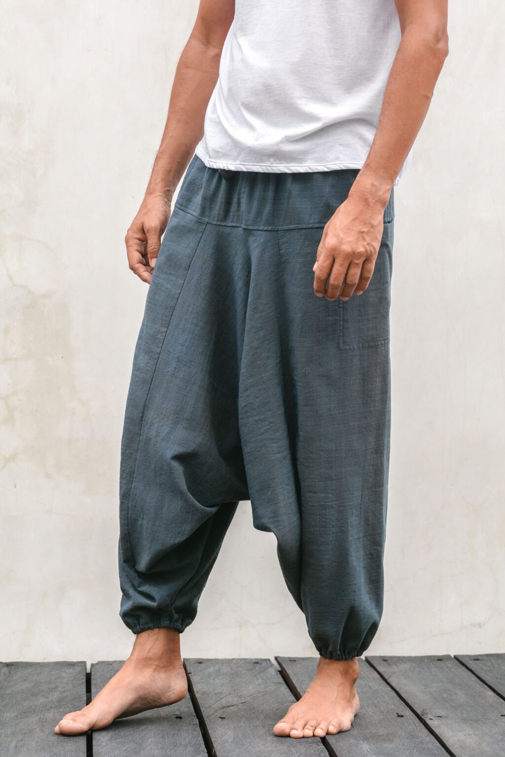 Badala cotton handwoven sarouel midnight navy