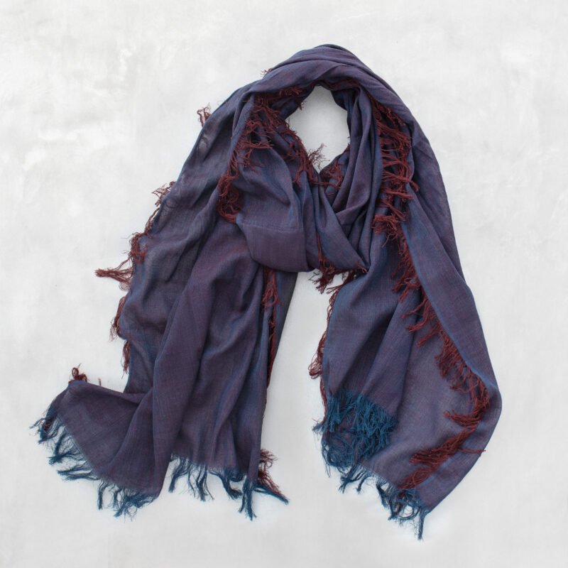 Artisan handwoven scarf handloom