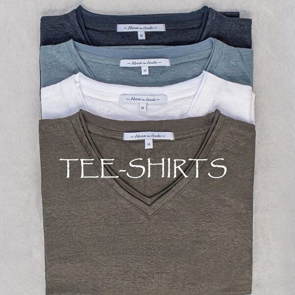 Men Linen and cotton Tee shirts collection Bali