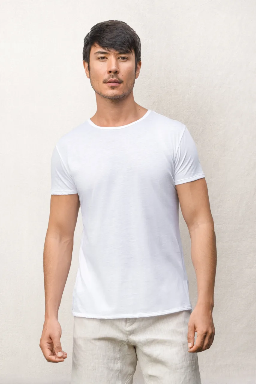 NUBE Men 100% pima cotton crewneck teeshirt